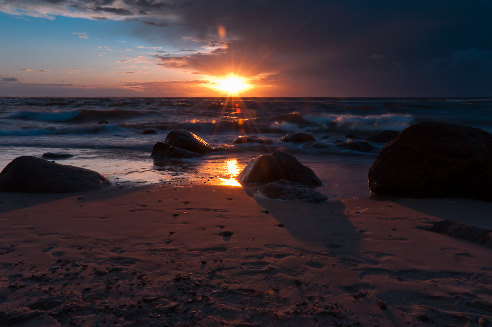 Sunset at the sea